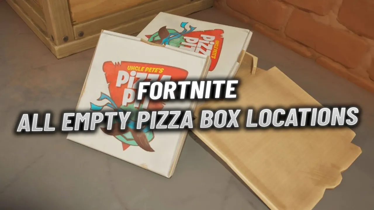 Fortnite: All Empty Pizza Boxes Locations for April O'Neil Quest