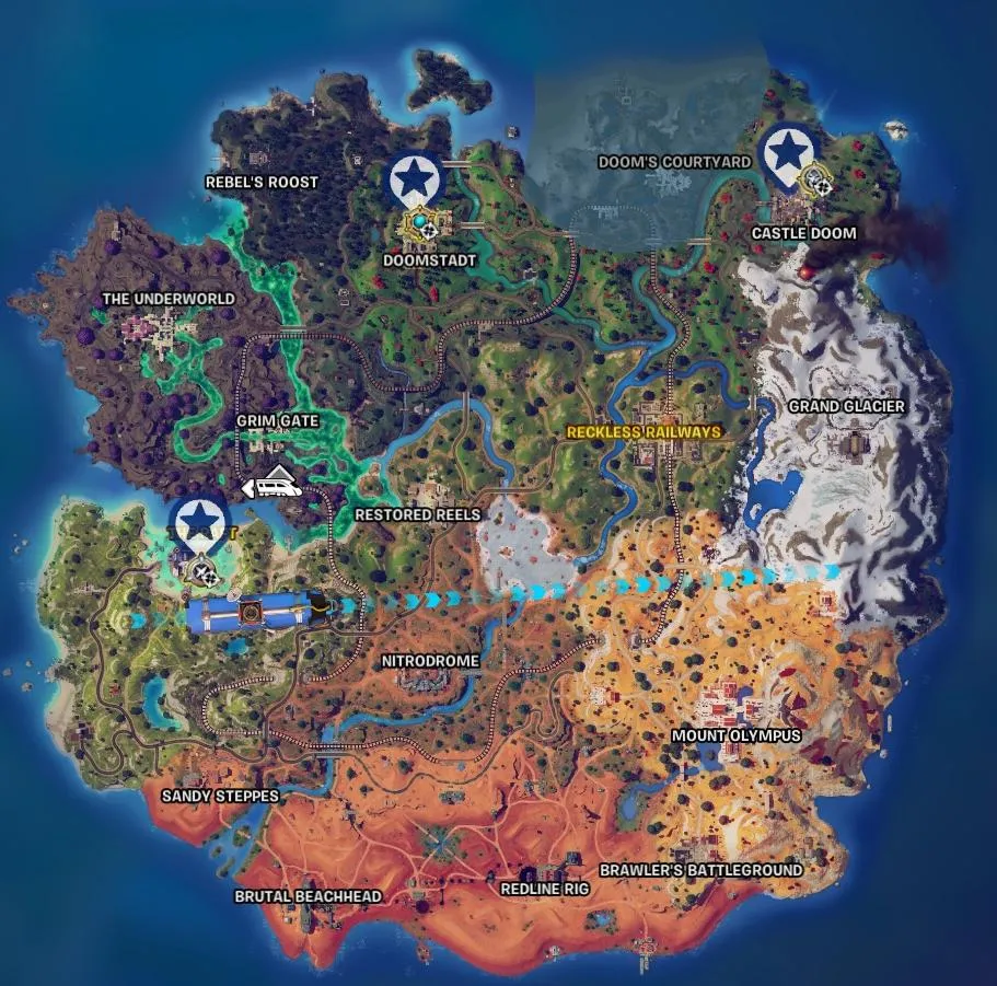 Castle Doom, Doomstadt, and the Raft Location in Fortnite