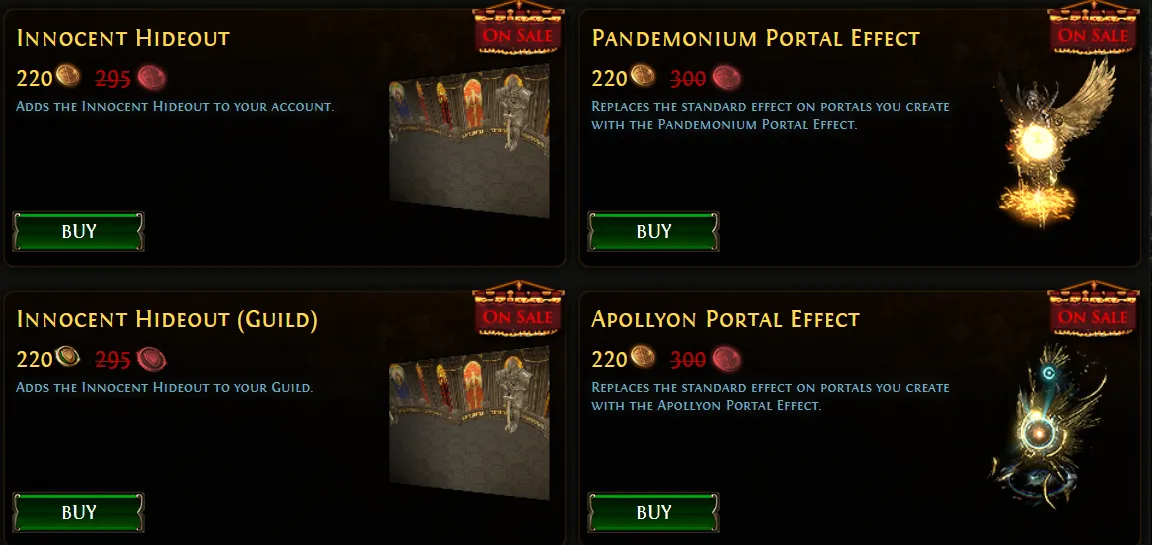 Path of Exile Sale