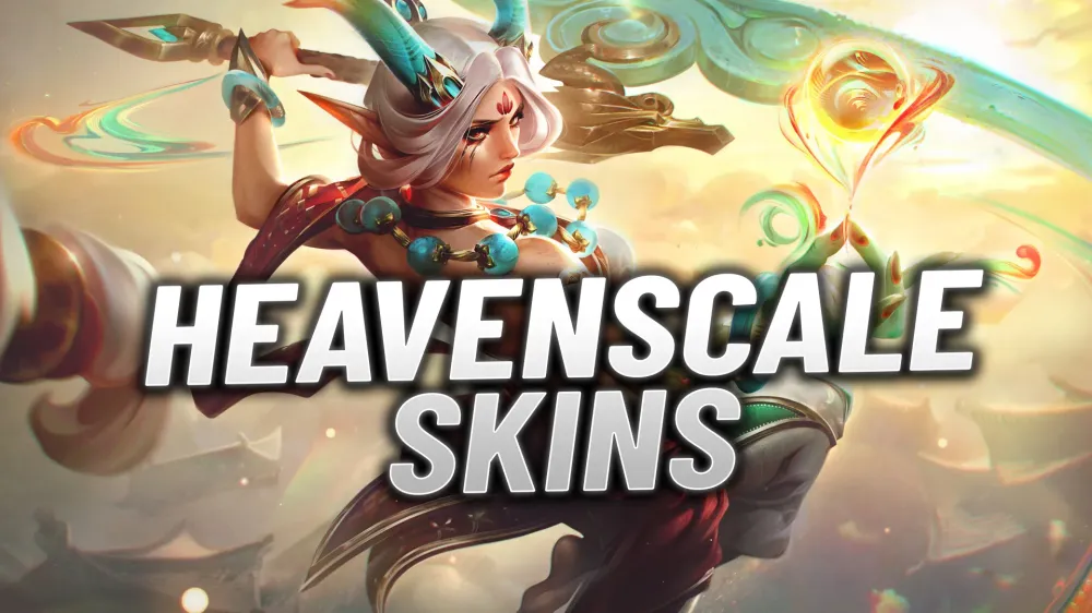 League of Legends: All Heavenscale skins, prices and splash art