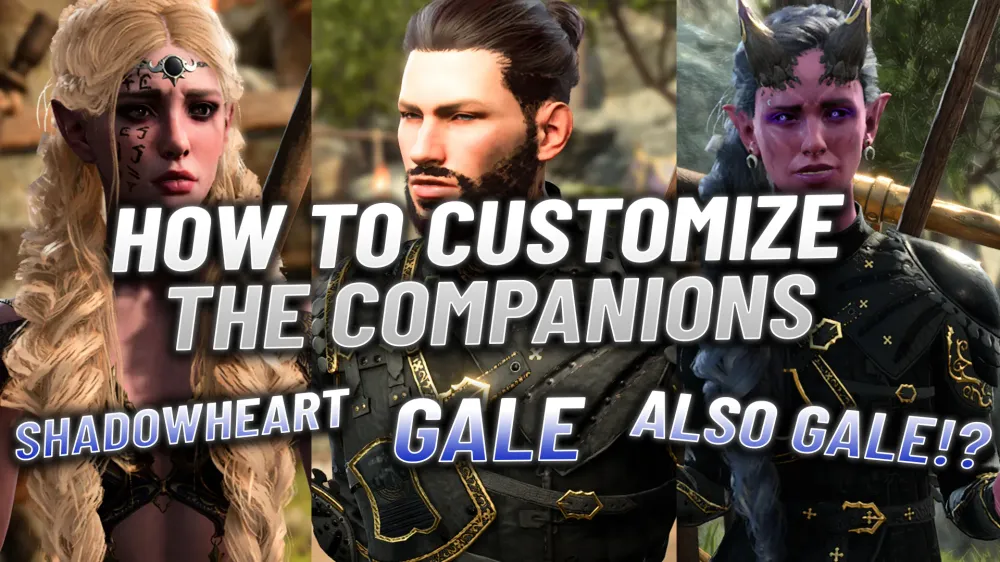 BG3: How To Completely Change All Companions - Appearance, Races, Specs