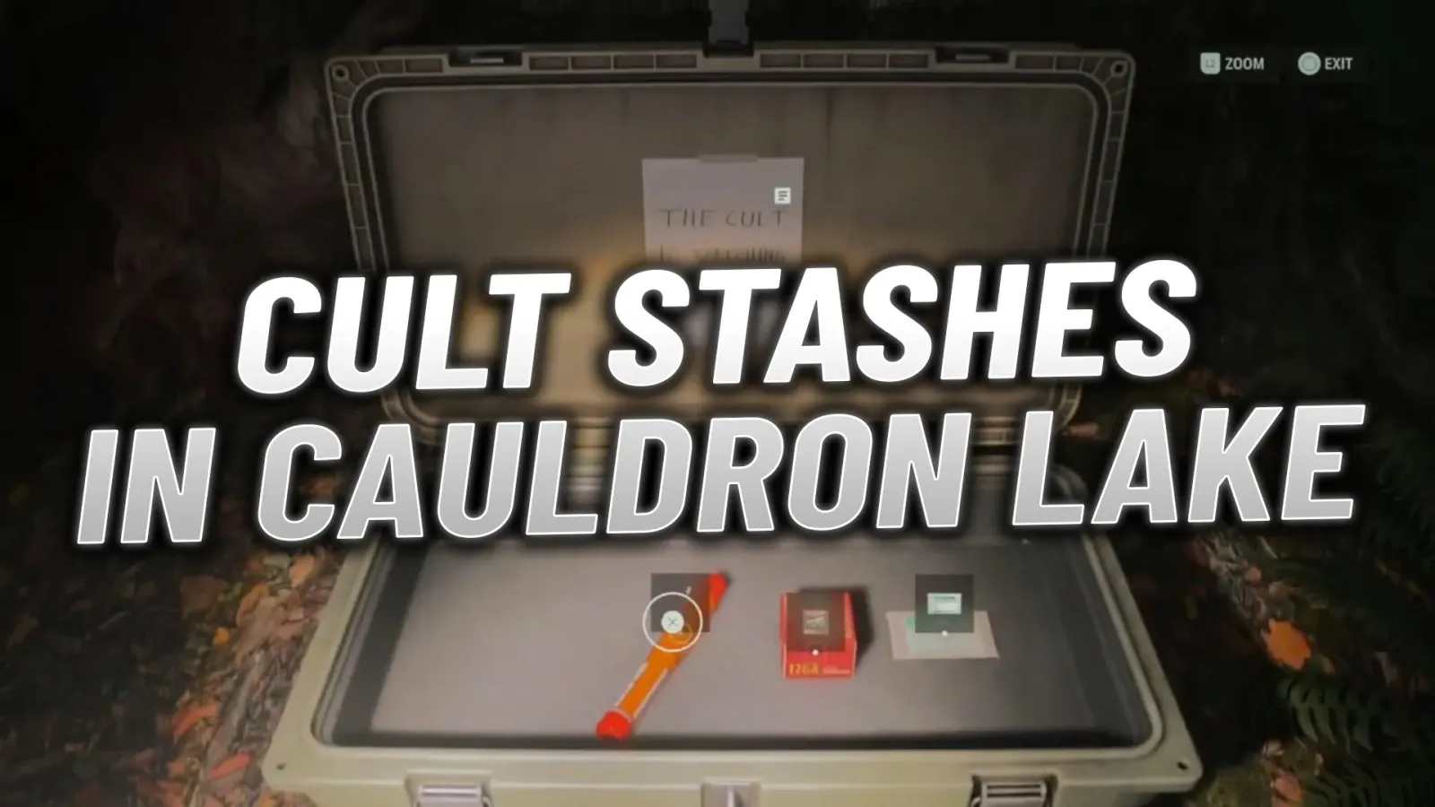 Alan Wake 2 - Every Cult Stash Location and Solution in Cauldron Lake