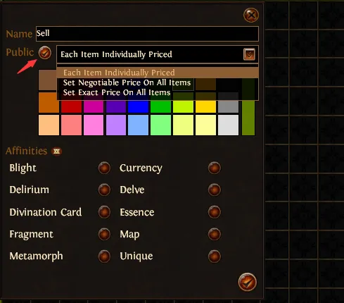 Path of Exile Stash Tabs