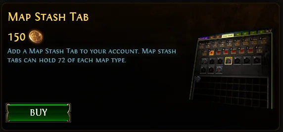 Path of Exile Map Stash Tab