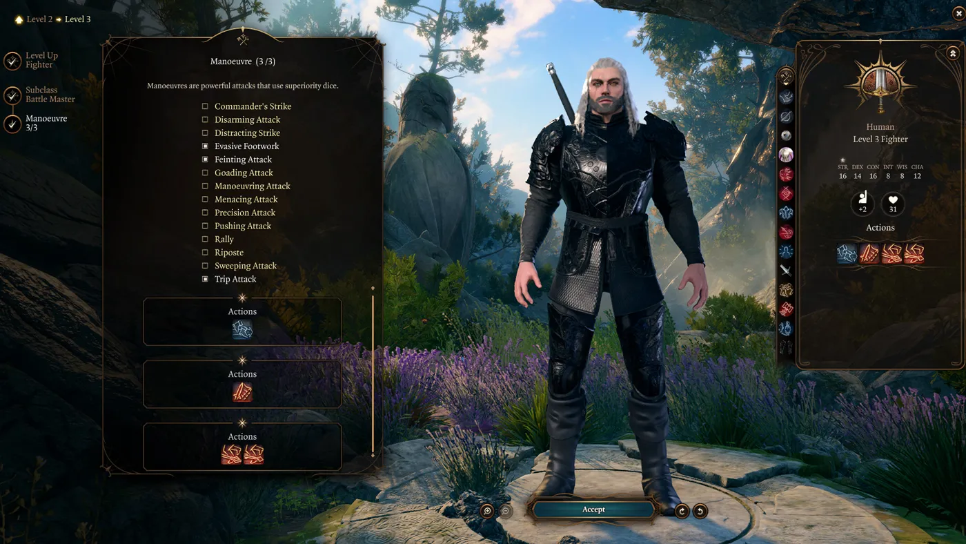 Geralt of Rivia BG3 