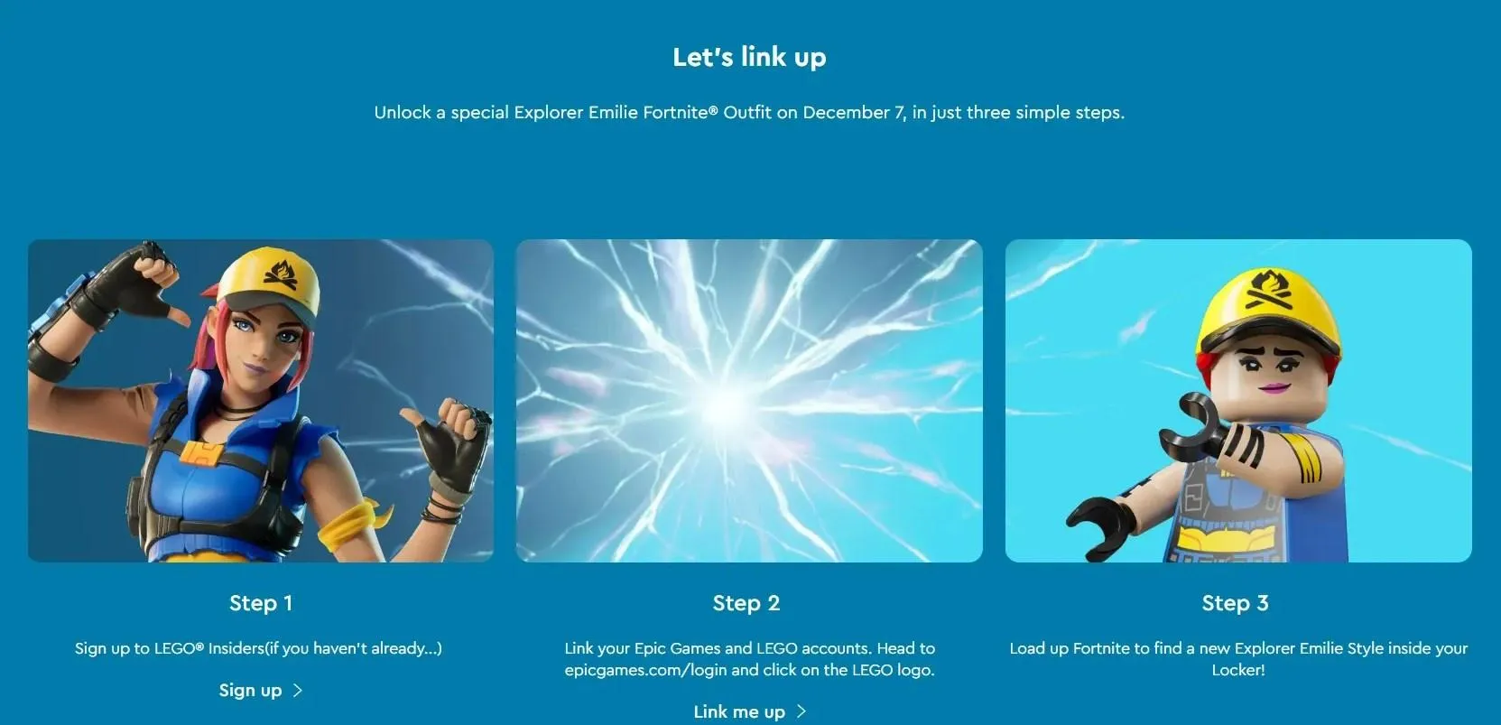 Connect Your Epic and LEGO Accounts, Get a Free Fortnite Outfit!