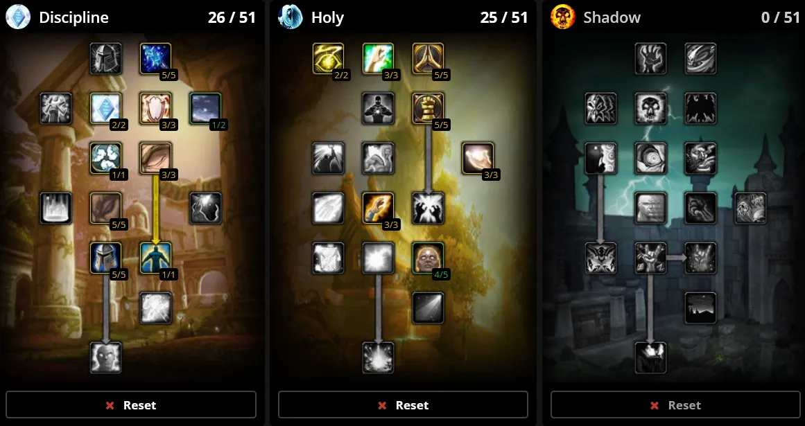 WoW SoD Phase 4 Holy Priest Talents