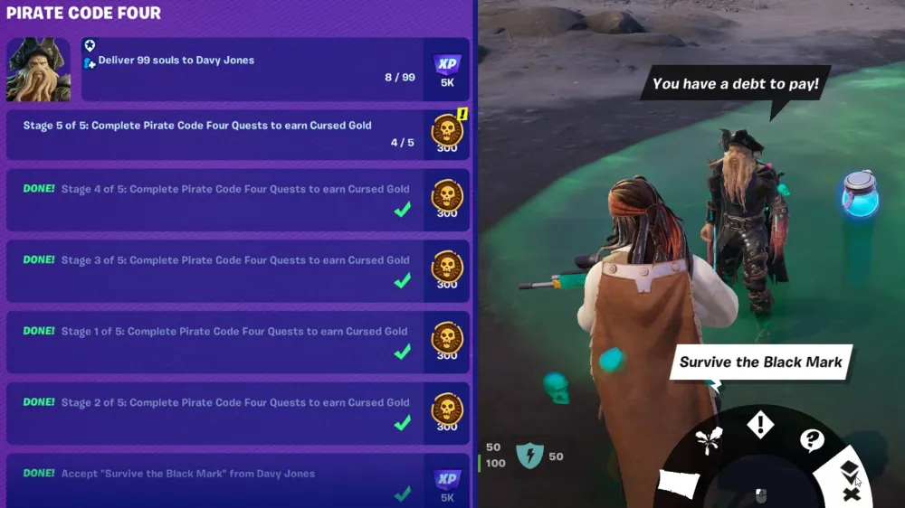 Fortnite Guide: Every 'Pirate Code Four' Quest Walkthrough