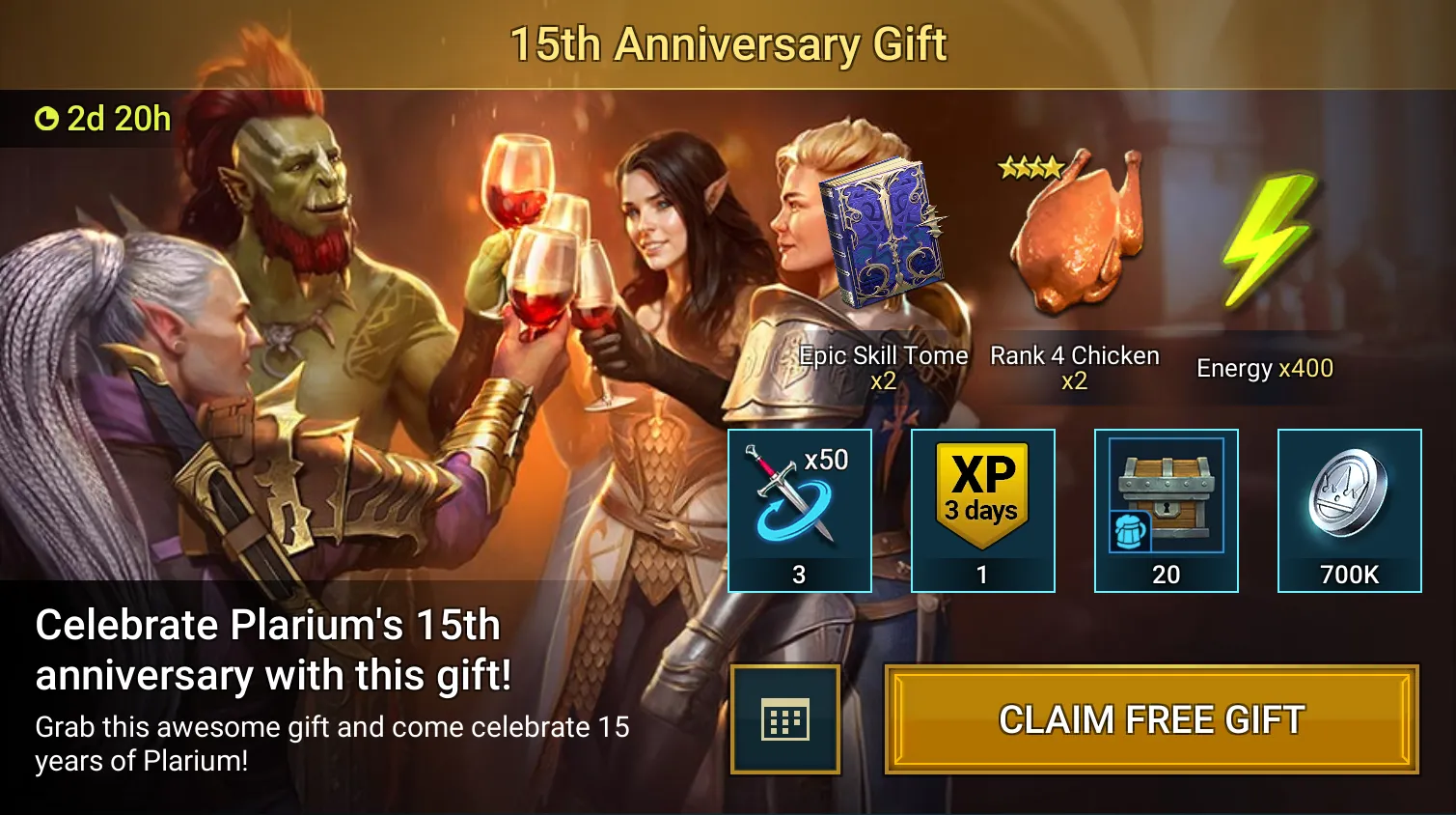 RAID Shadow Legends: 15th Anniversary Gift - Free Rewards How to Get