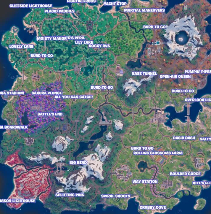 Every Landmark Location in Fortnite