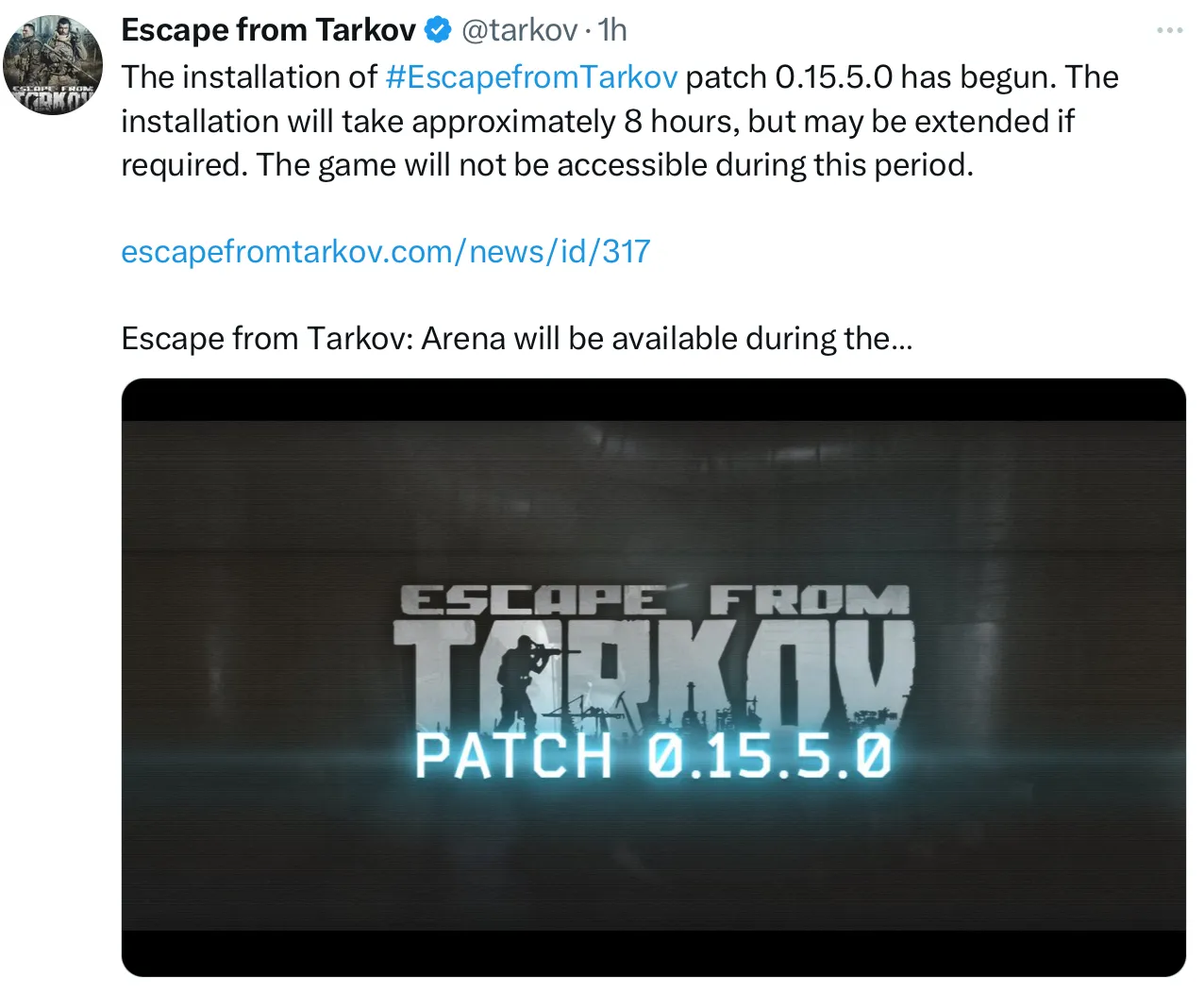 Is Escape from Tarkov Down?