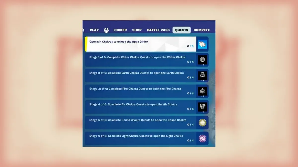 Elements Chakra Quest Schedule in Fortnite.jpeg