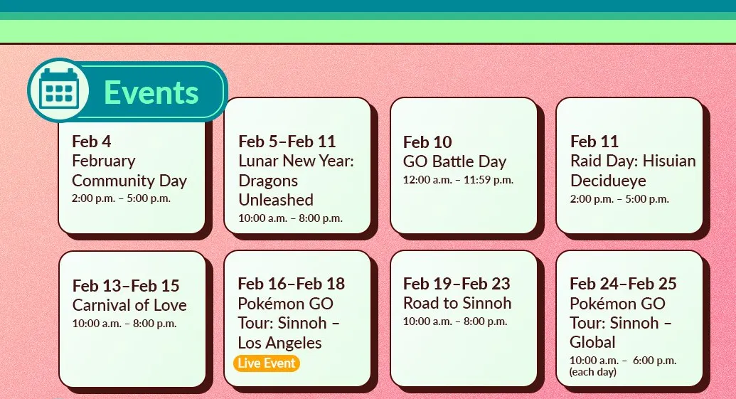Pokemon Go Events