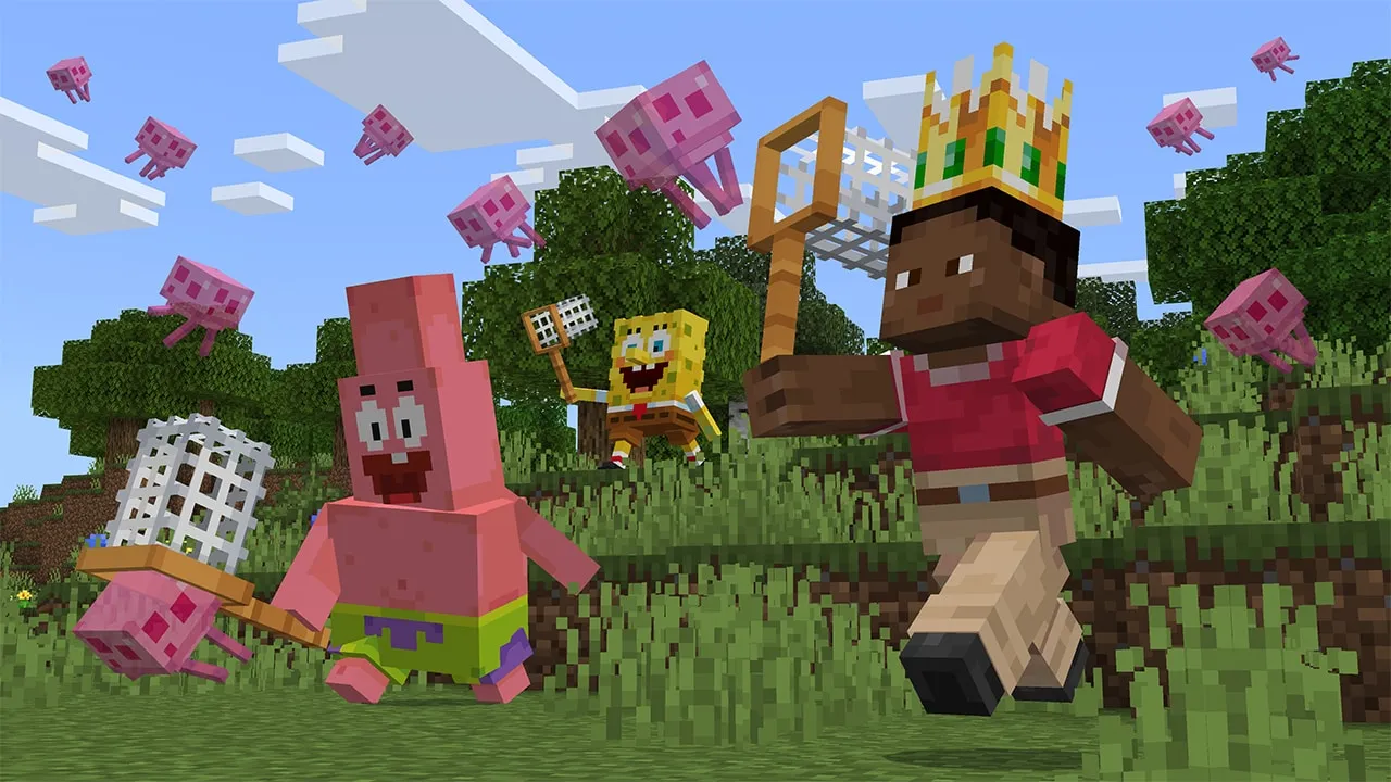 Jelly Fishing Spongebob Minecraft DLC