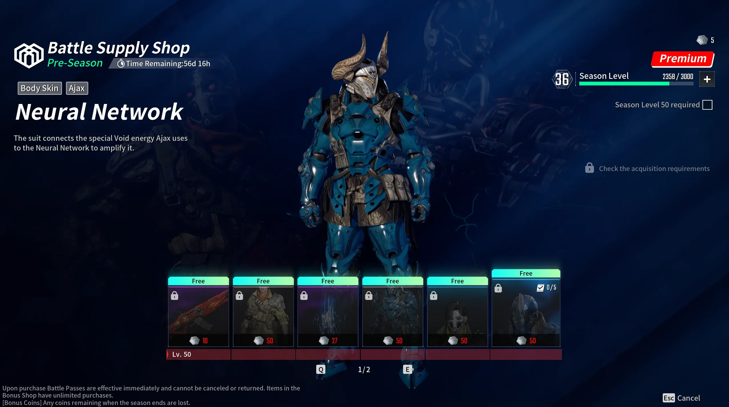 The First Descendant Battle Pass - Hidden Skin Menu