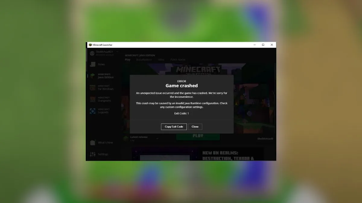 How to Fix Minecraft Exit Code 1