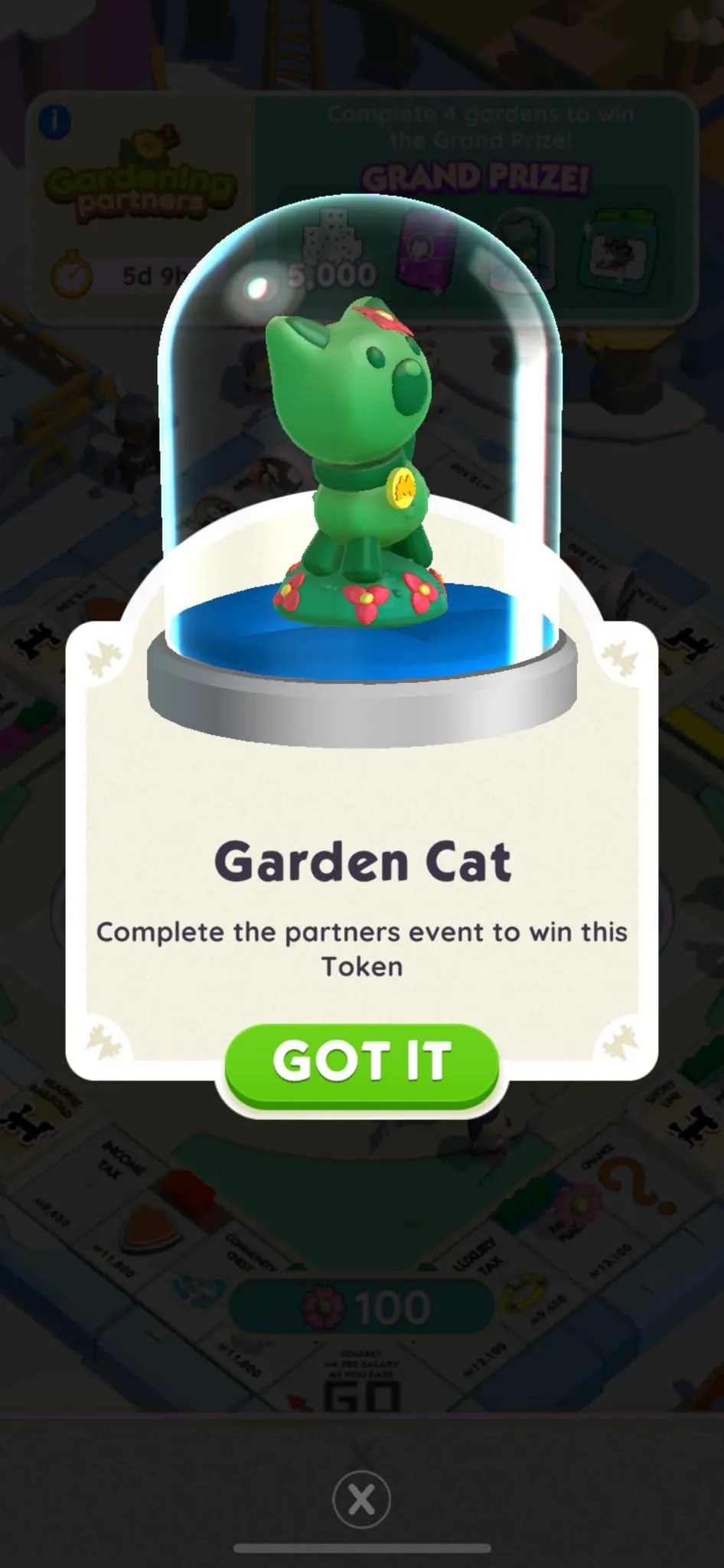 Monopoly GO Gardening Partners Milestones and Rewards