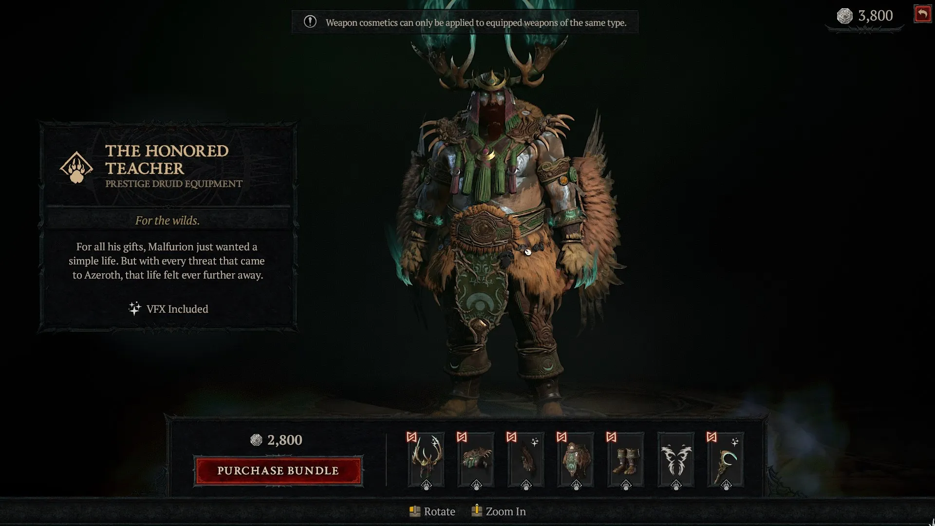 Diablo 4 The Honored Teacher Skin