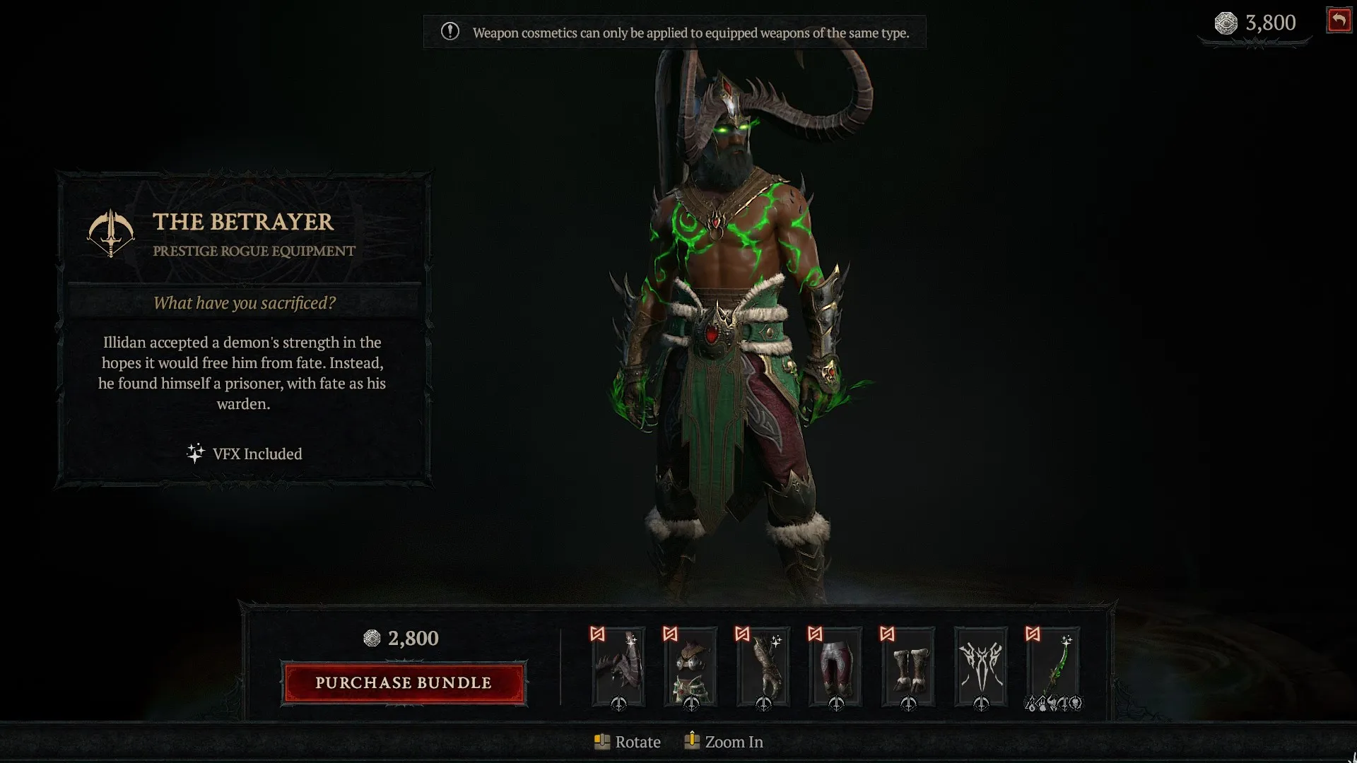 Diablo 4 The Betrayer Skin