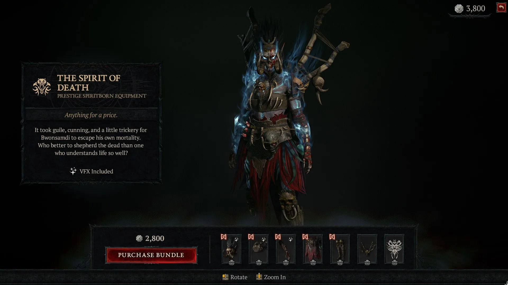 Diablo 4 Spirit of Death Skin