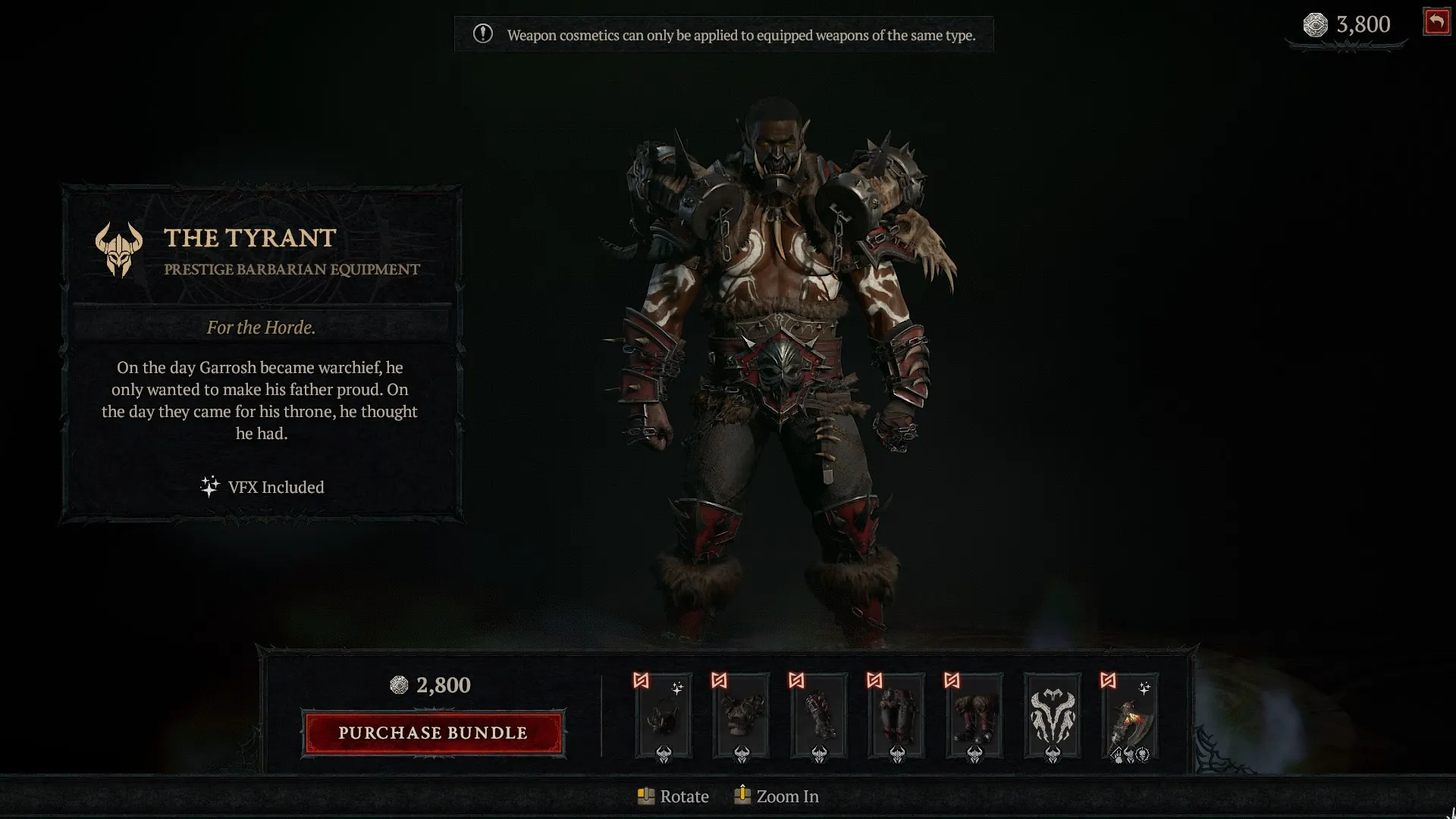 Diablo 4 The Tyrant Skin