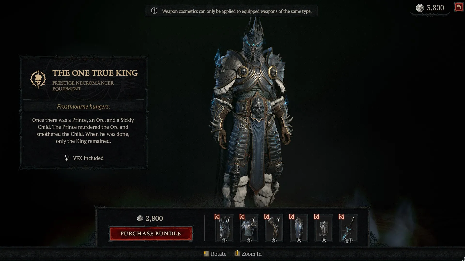 Diablo 4 One True King Skin