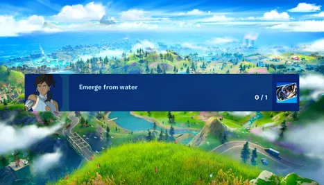 Fortnite: How to Emerge from Water (Korra Battle Pass)