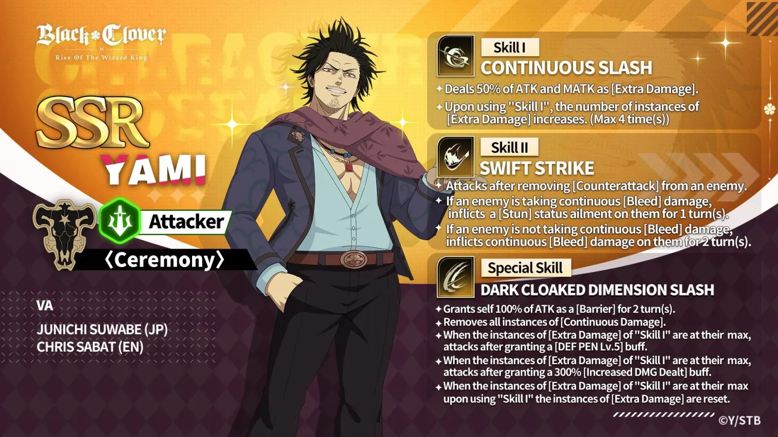 Black Clover M: Ceremony Yami Best Build Guide, Kit, More
