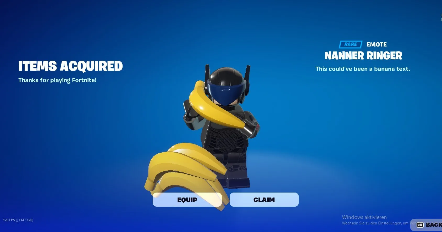 Fortnite Free Emote Nanner Ringer Redeem Code