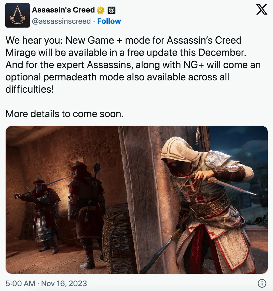 Assassin's Creed: Mirage could arrive in early 2023