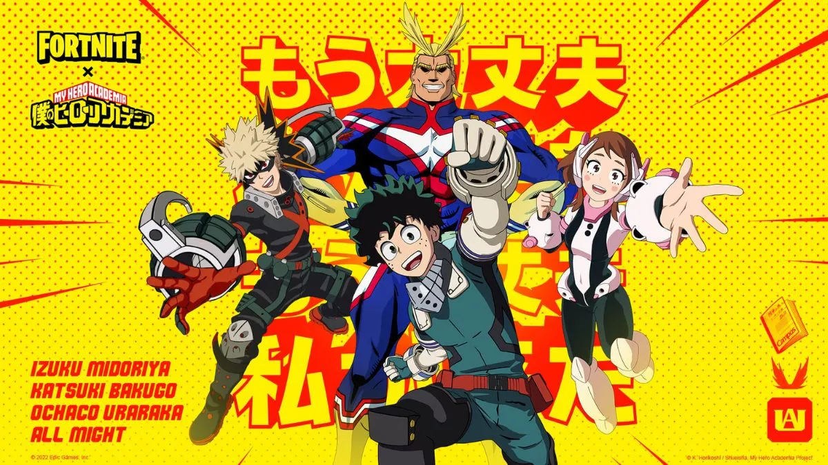 Скины Fortnite x My Hero Academia, цены и способы получения