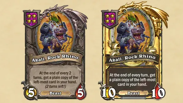 Hearthstone Patch 29.6: Buddies are Returning  Rock Master Voone – Akali, Rock Rhino