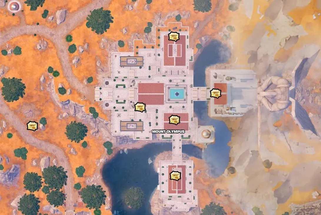 Every Olympus Chest Location in Fortnite