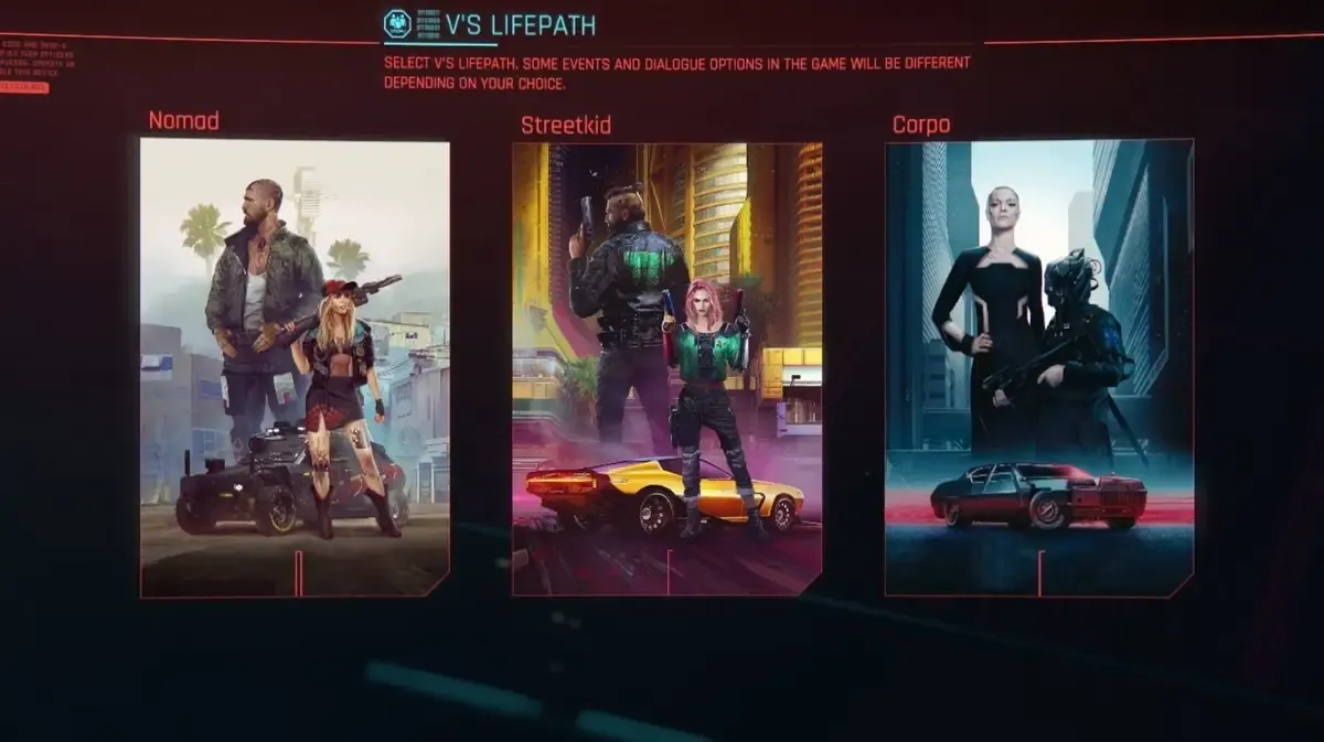 Cyberpunk 2077 life paths