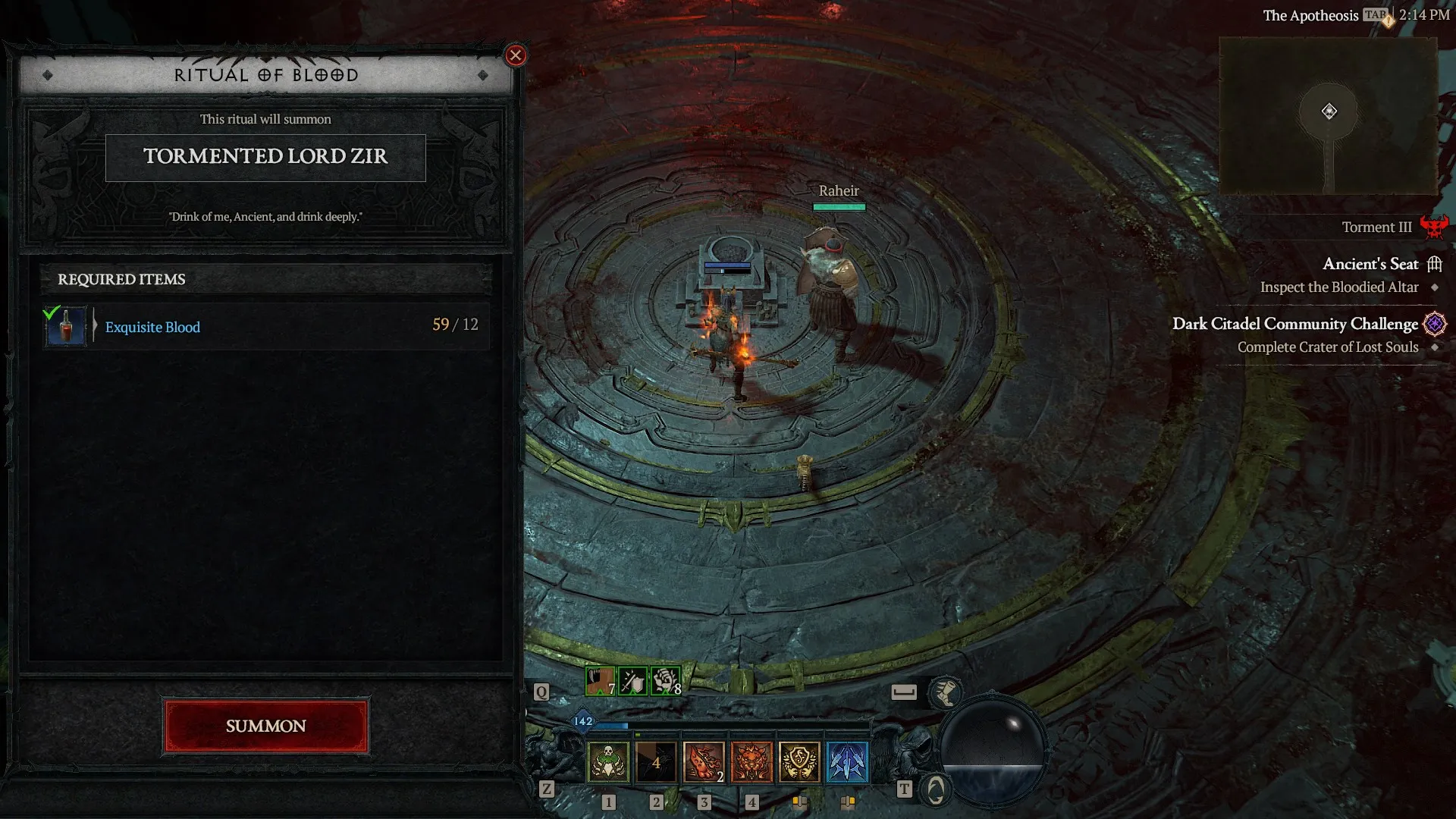 Diablo 4 – 1,000x Exquisite Blood – Lord Zir Boss Materials – Season 11 S11 – Softcore