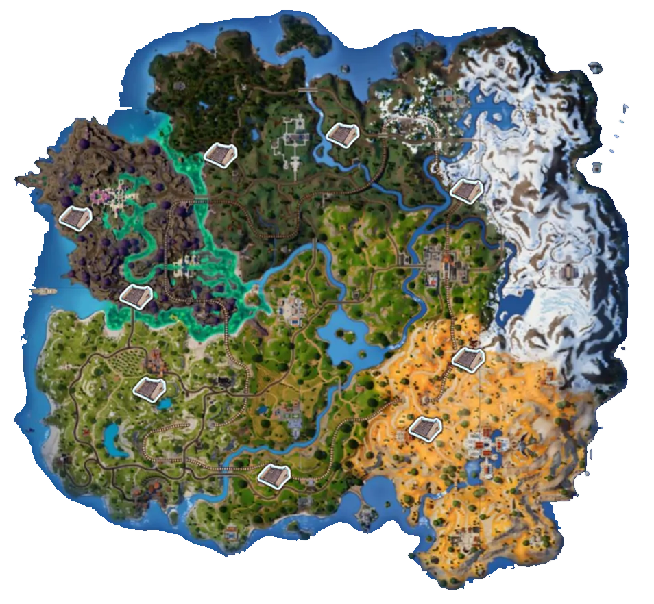 All Bunkers Locations in Fornite.png