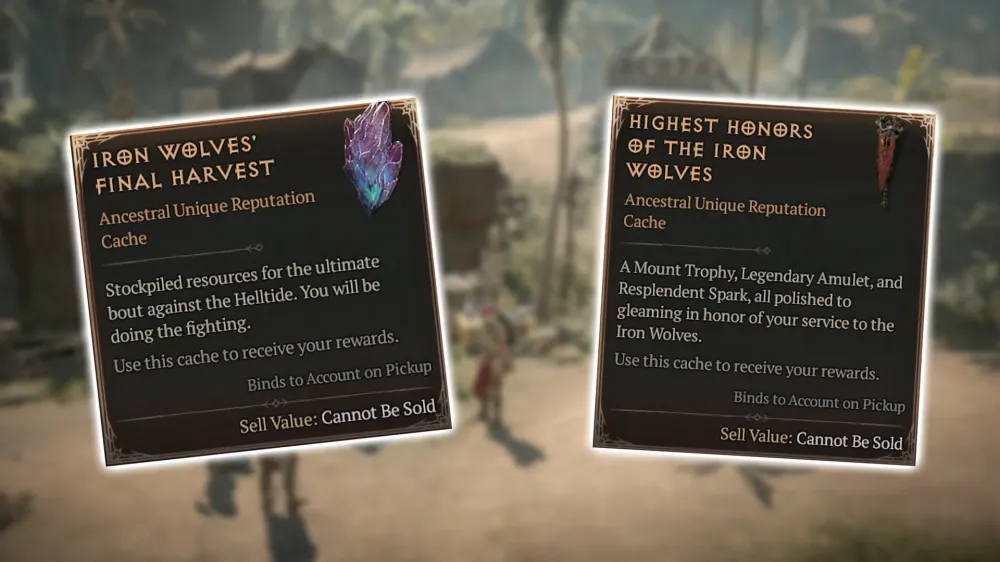 Diablo 4 Season 4: All Iron Wolf Reputation Rewards