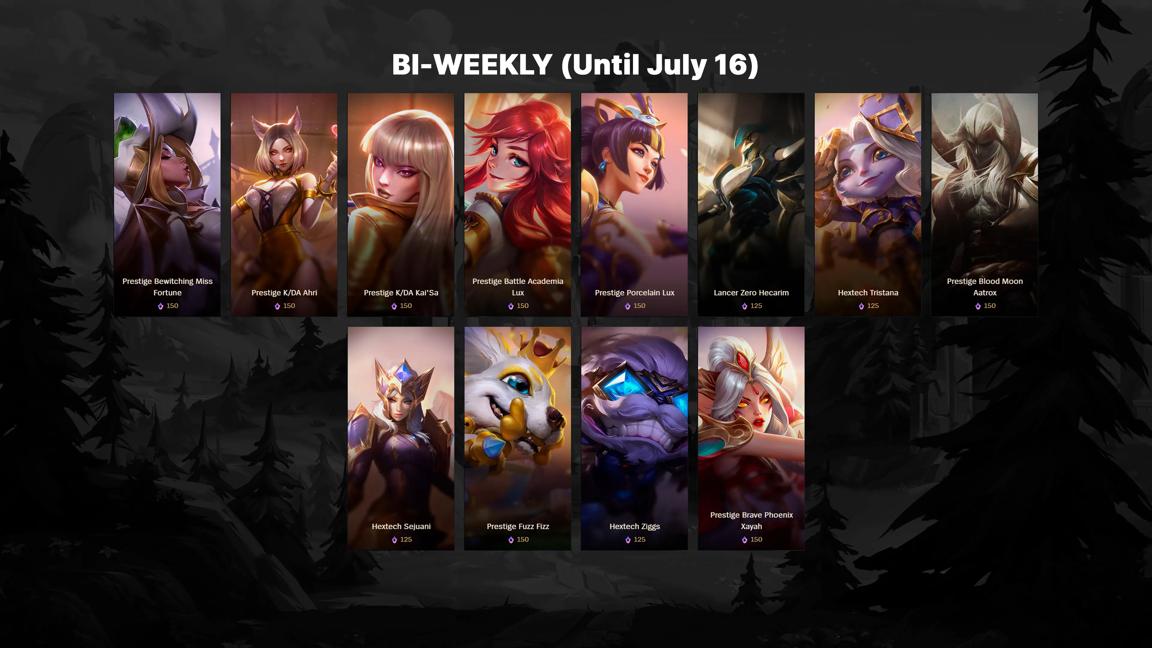 Bi Weekly Mythic Shop Rotation 25.13 Bi Weekly Mythic Shop Rotation 25.13