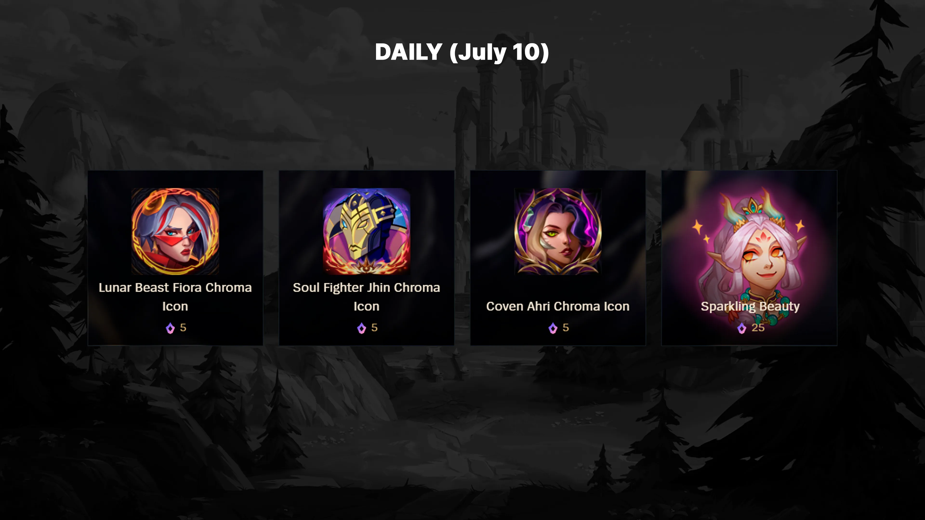 Daily Mythic Shop Rotation Patch 25.13