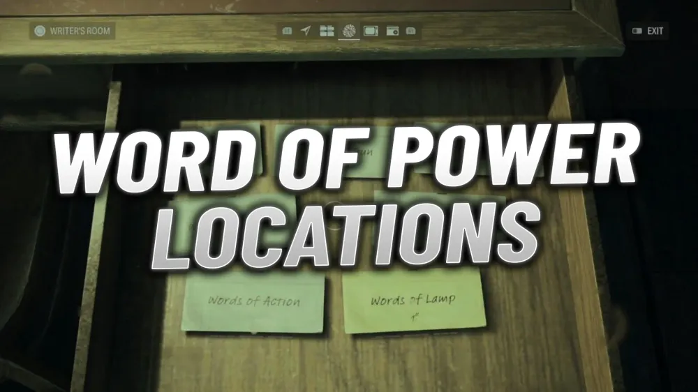 Alan Wake 2 Guide - Every Word of Power Location