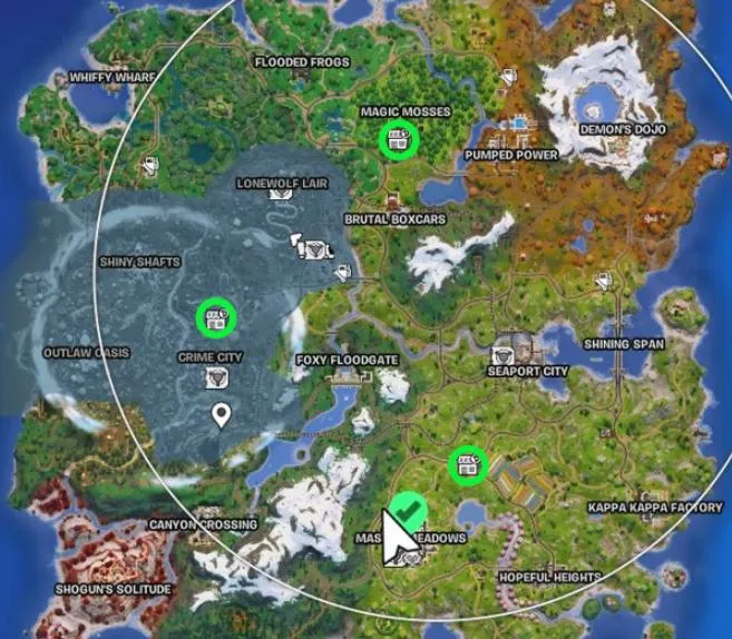 every black market location in Fortnite