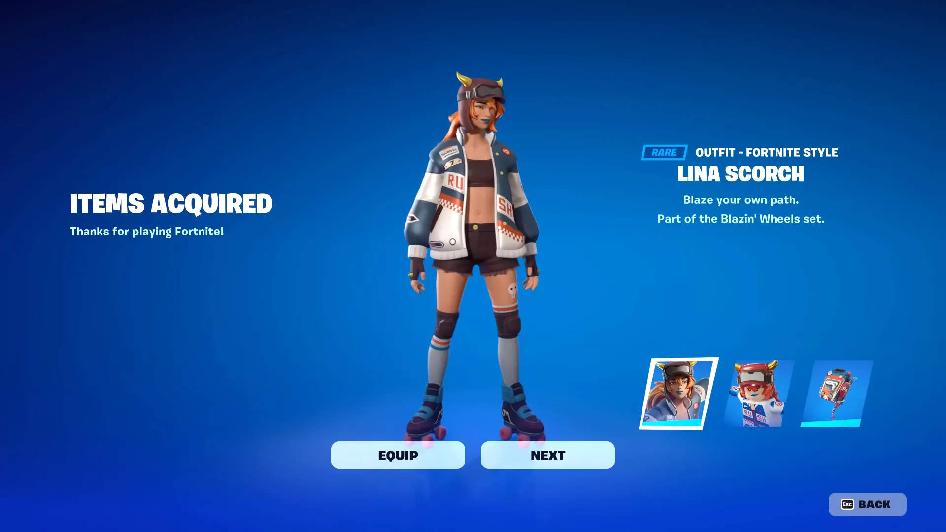 Lina Scorch Outfit Fortnite