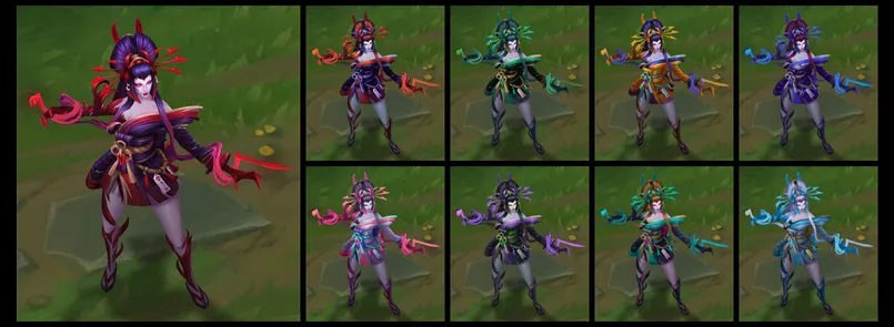 LoL New Zyra Skin Chromas