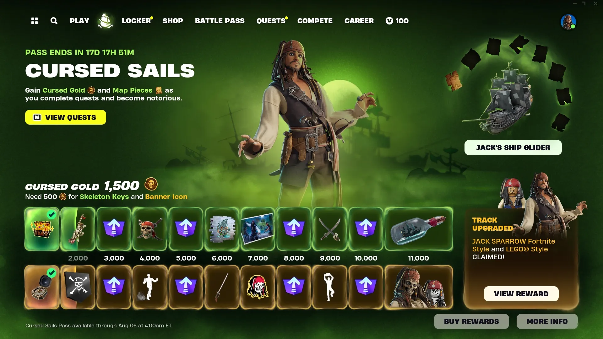 How to Complete Every Jack Sparrow Quest in Fortnite Chapter 5 Season 3