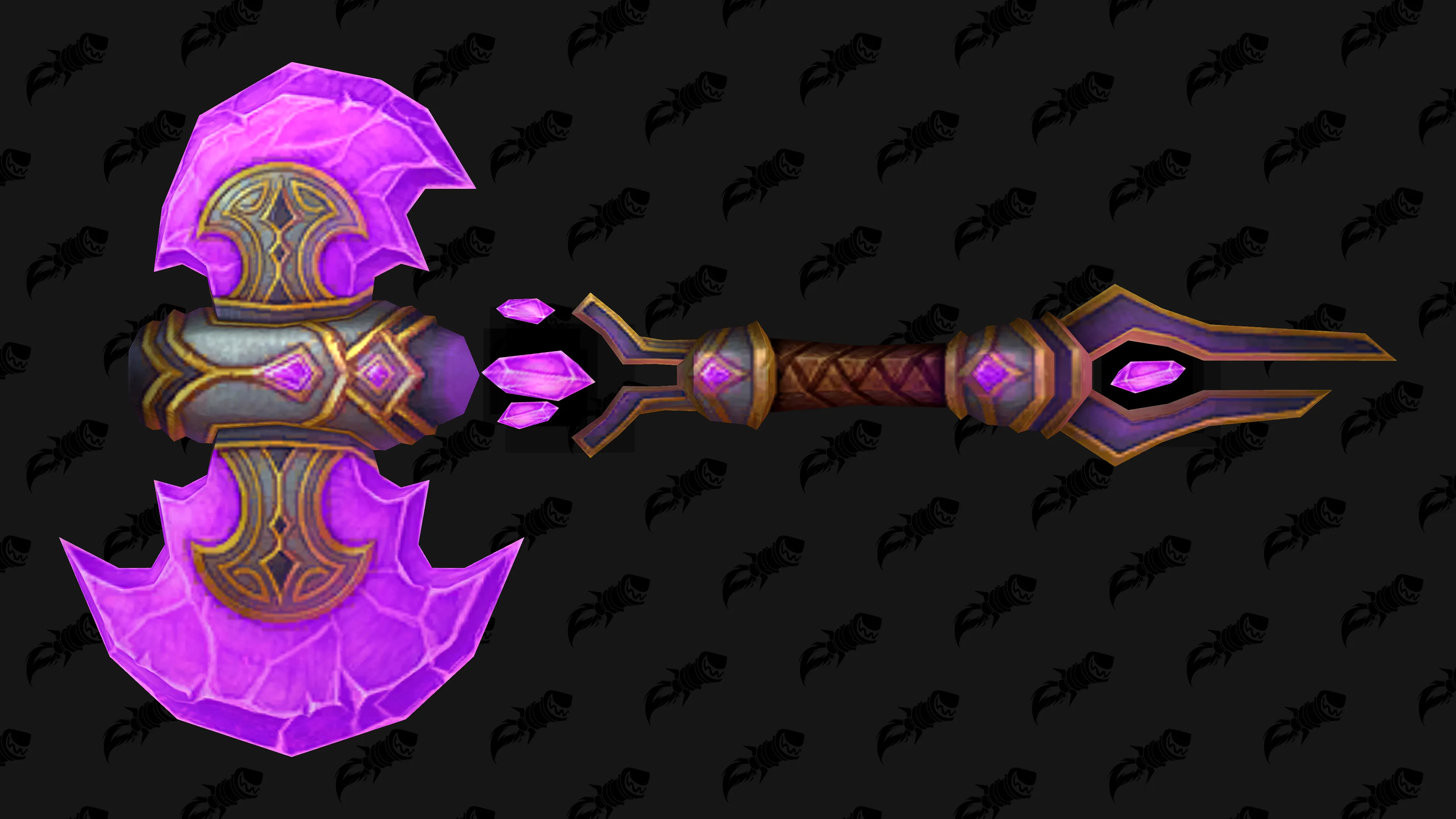 Lost Crusader's Amethyst Battleaxe