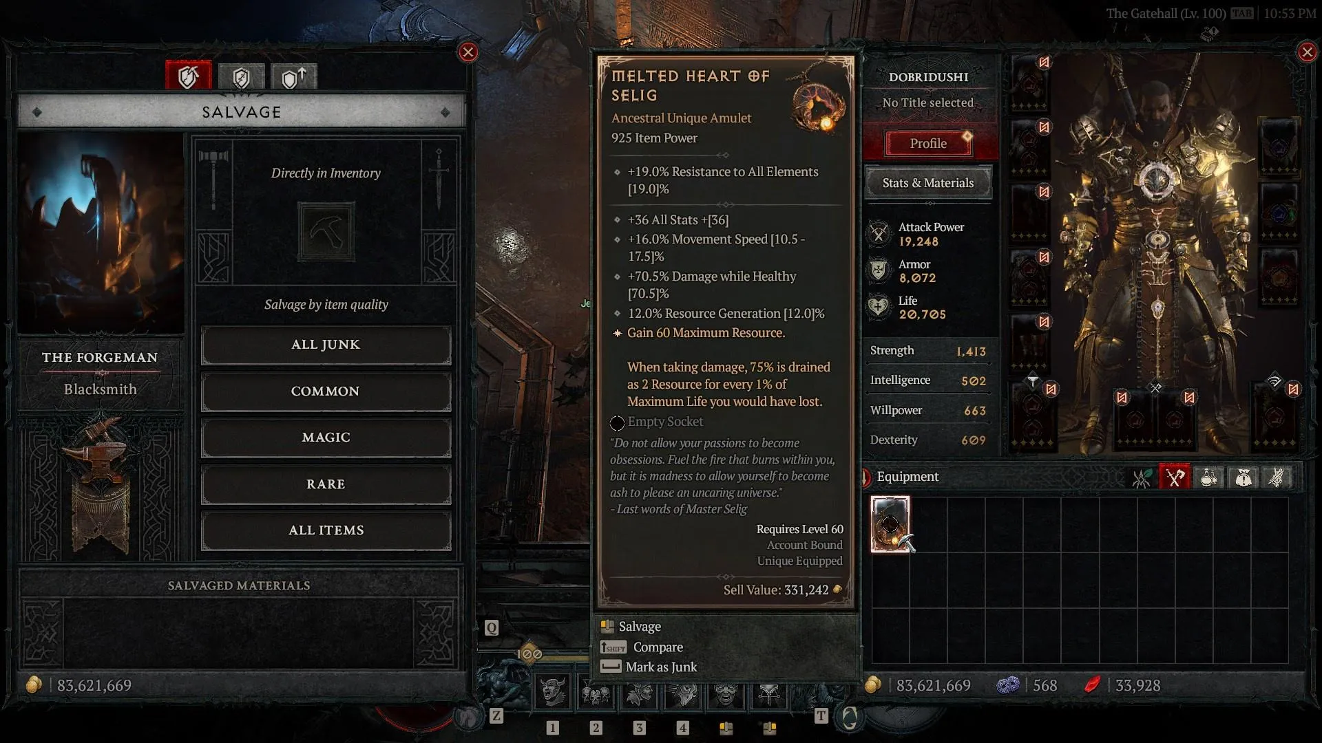 Diablo 4 Salvage Uber Uniques