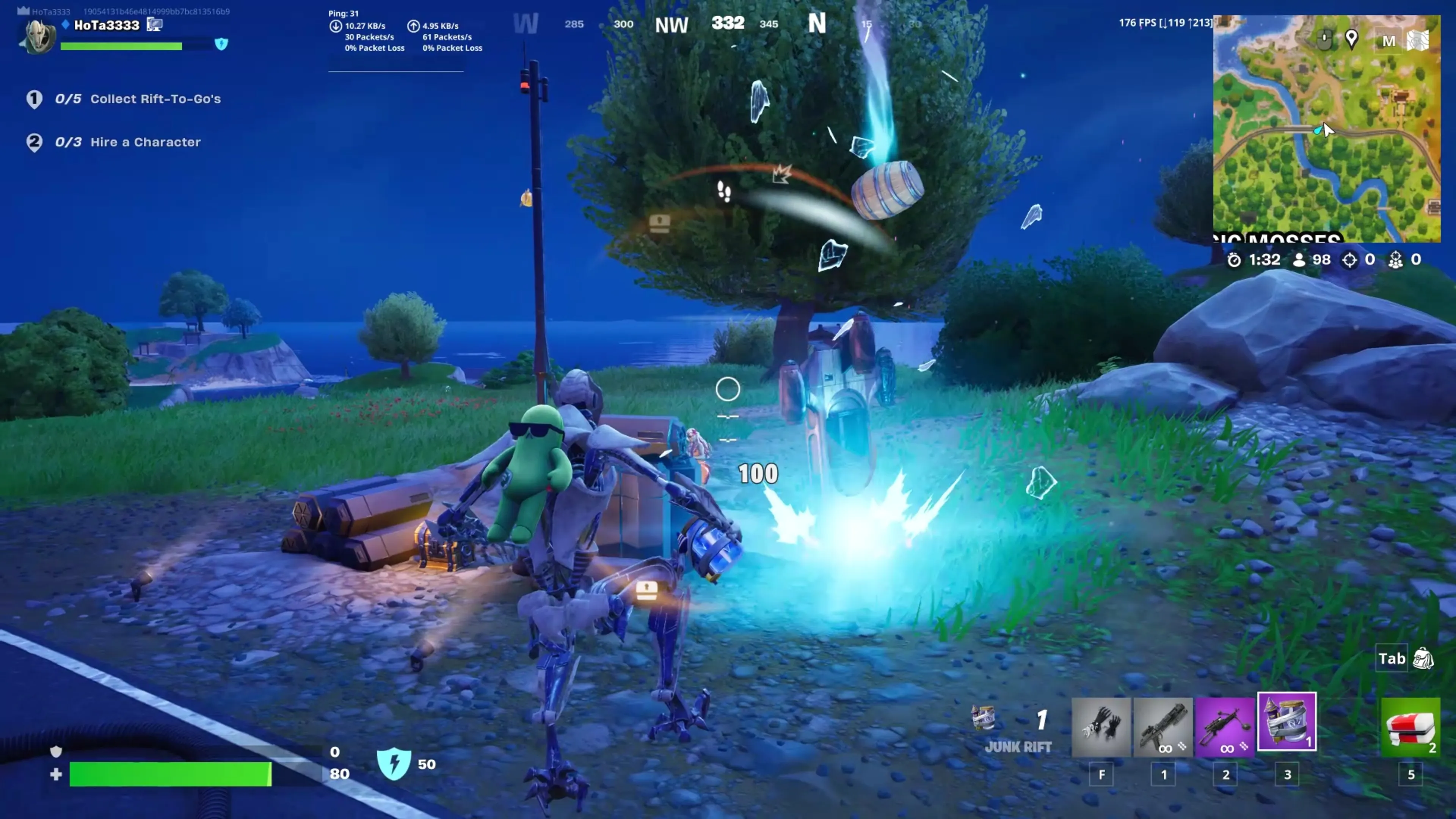 Hit Opponents with Shield Breaker EMPs or Junk Rifts