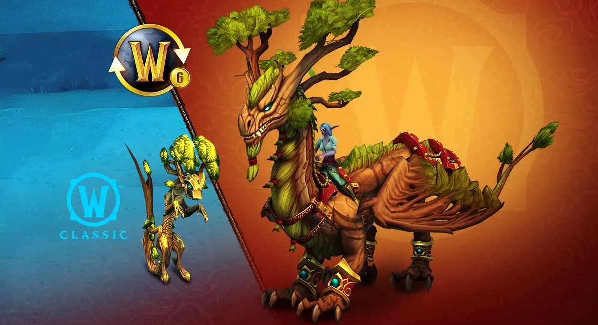 World of Warcraft Dragonflight New Auspicious Arborwyrm Mount