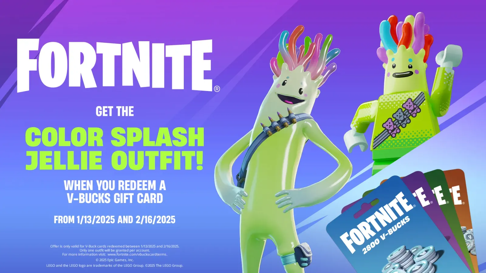 Fortnite: How to Get a Free Color Splash Jellie Outfit