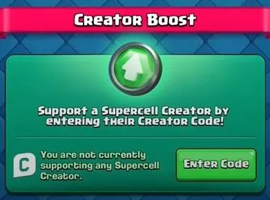 Clash Royale how to use creator code
